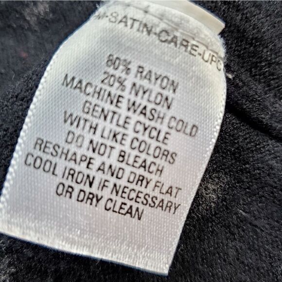 💜GNW Black & Hot Pink Polka Dot Buttoned Cardigan Sweater Large - Picture 9 of 9